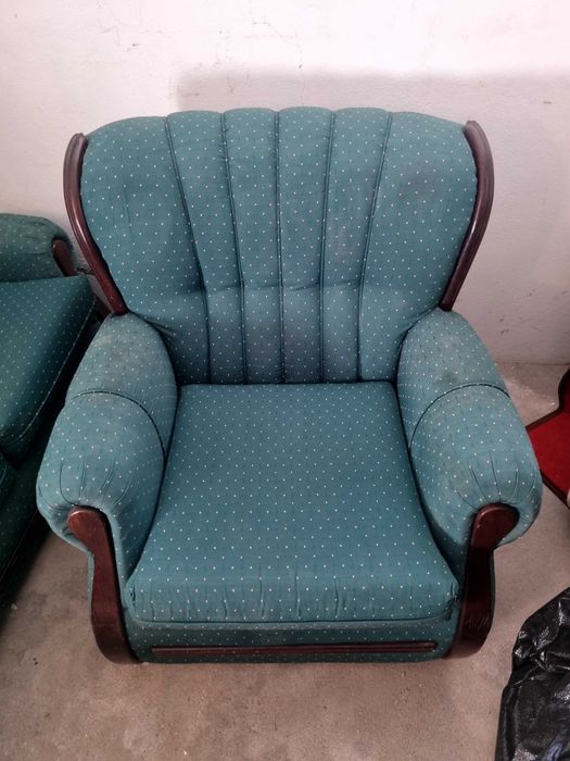 Sofá Cama  , 3 peças  Verde