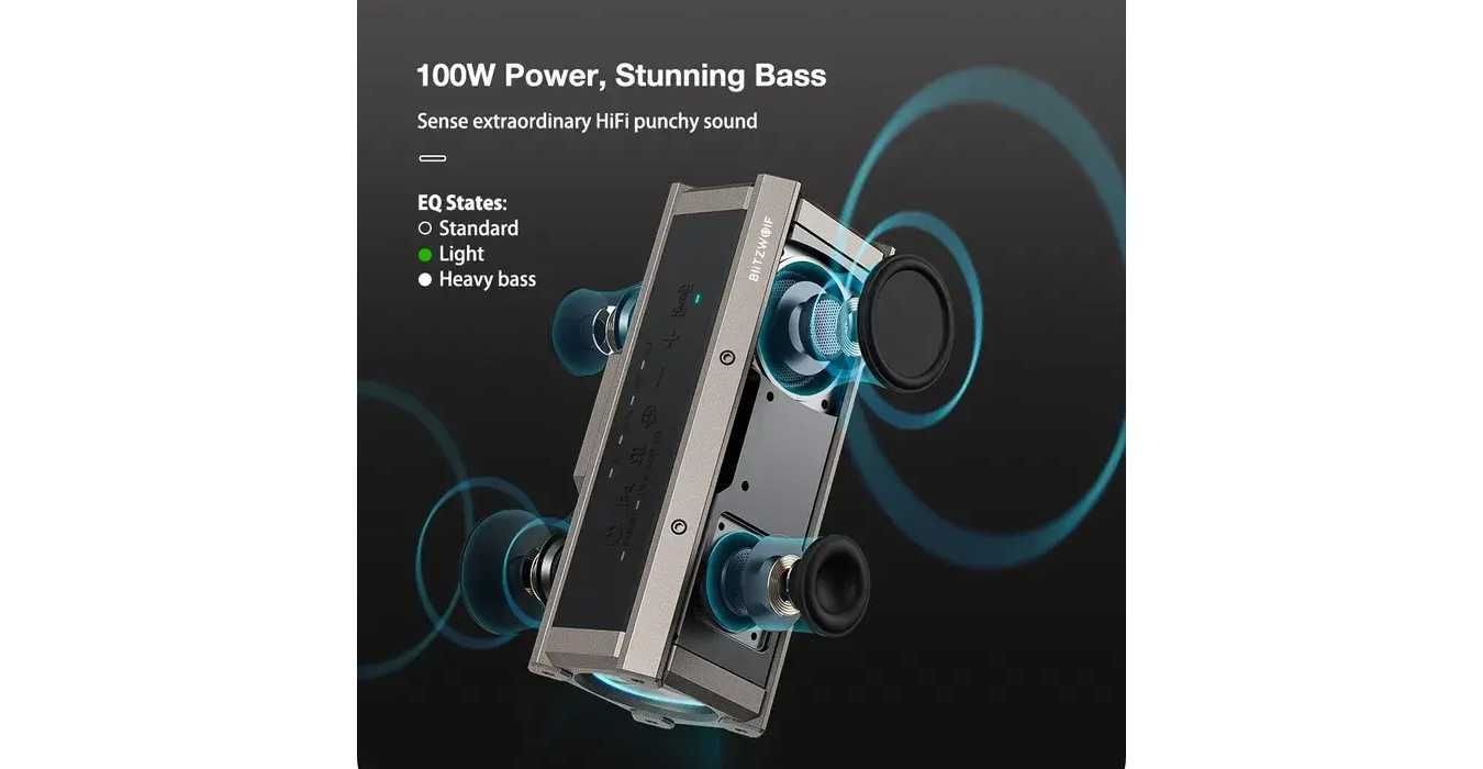 Колонка BlitzWolf BW-WA3 100W портативна акустика саундбар кінотеатр
