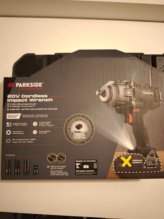 Impacto  1356Nm  Performance -  Parkside 20v *NOVO*