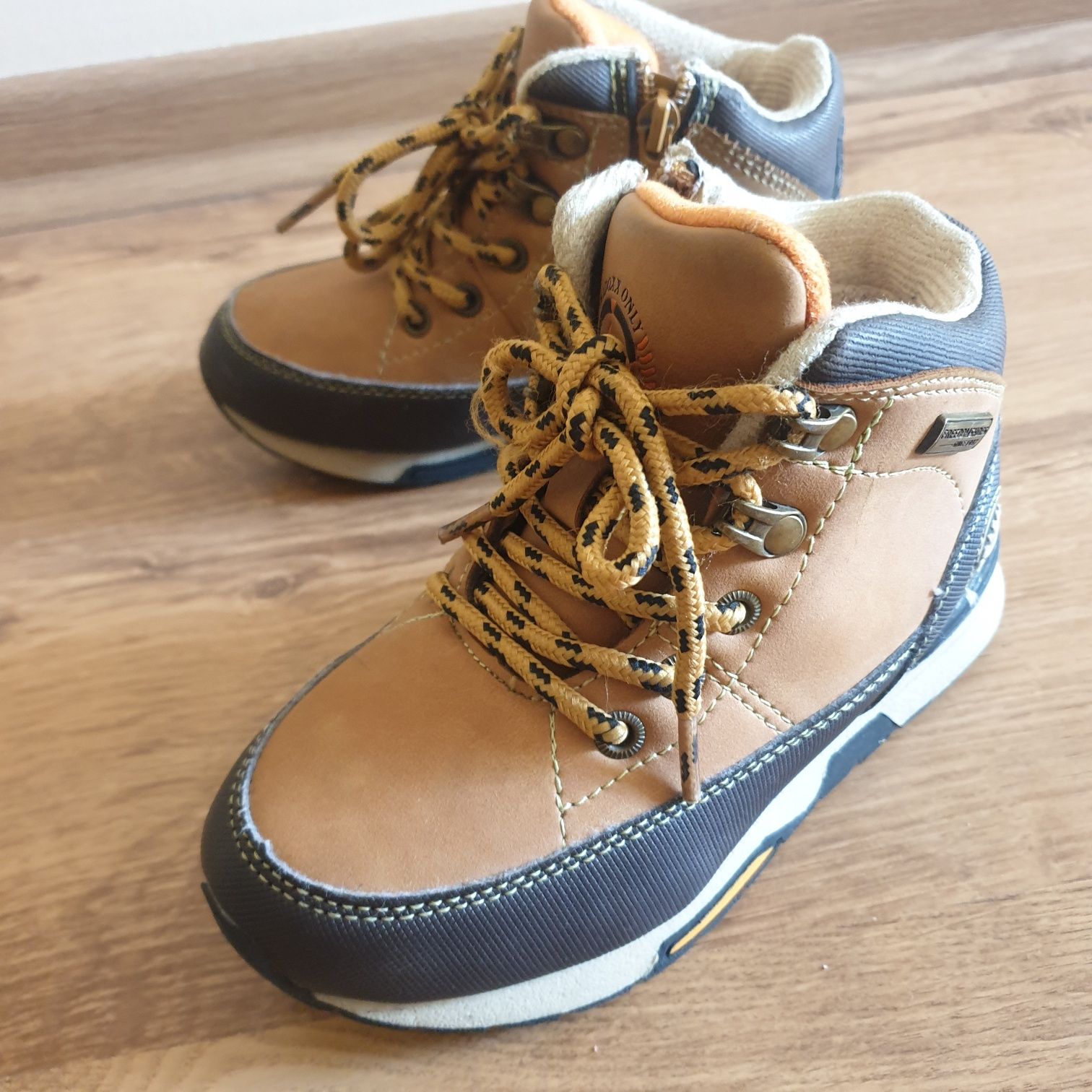 Trzewiki buty chłopięce Badoxx camel, brązowe rozmiar 28