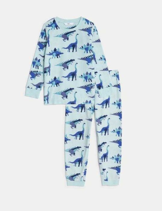 M&S COLLECTION Fleece Dinosaur Pyjamas Флисовая пижама, размер 7-8 лет