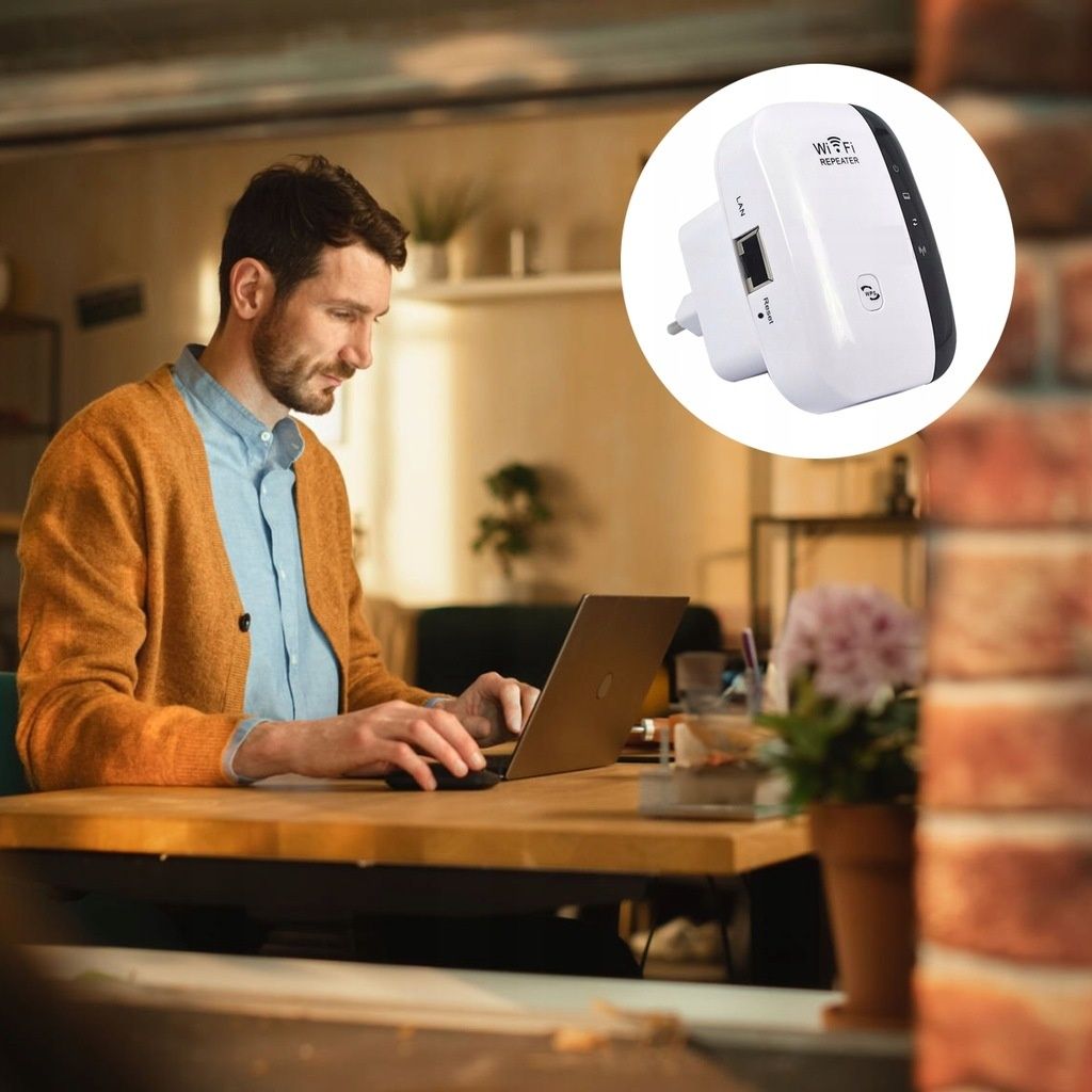 Wzmacniacz sygnału Wi-Fi 300 MB/s Mocny AP point