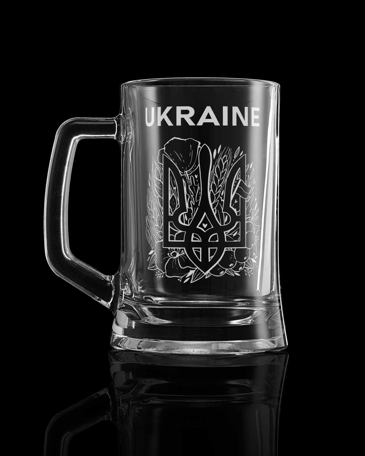 Гравировка на пивном бокале