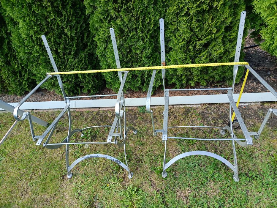 Krzesła składane ogrodowe stelaże metalowe