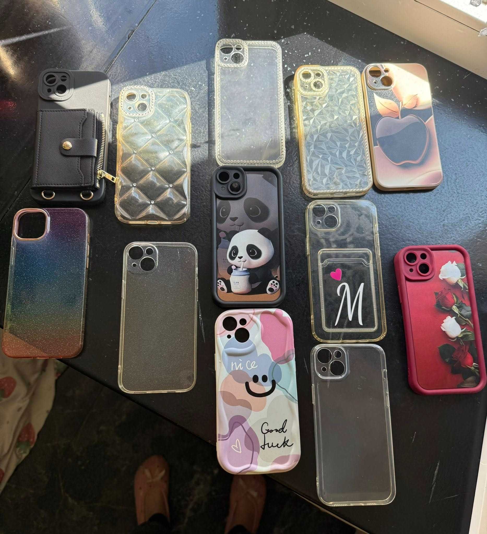 etui + szkła iphone 14 plus bogaty zestaw