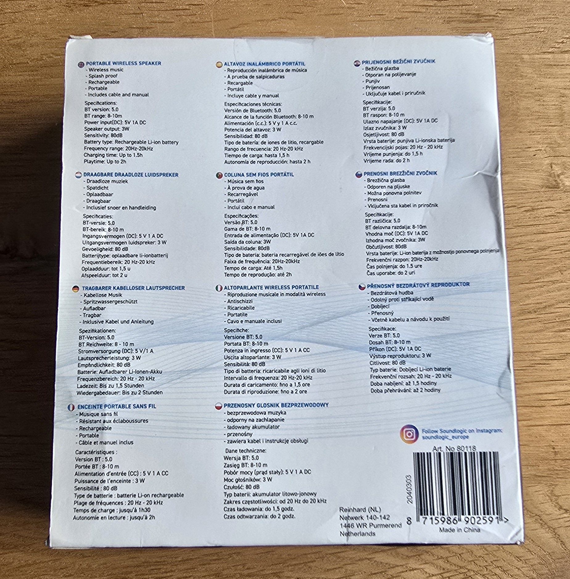 Głośnik  Bezprzewodowy Soundlogic
