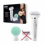 uszkodzony zestaw depilator braun silk-épil 9 flex beżowy