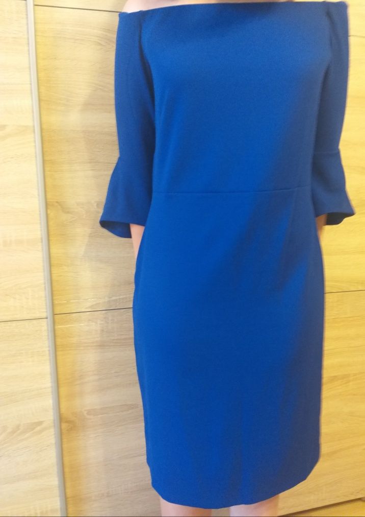 Sukienka cold shoulder H&M rozm. L 42