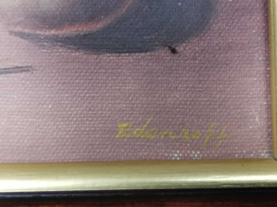 Ładny Obraz olejny na płótnie MARTWA NATURA sygnowany podpisem AUTORA