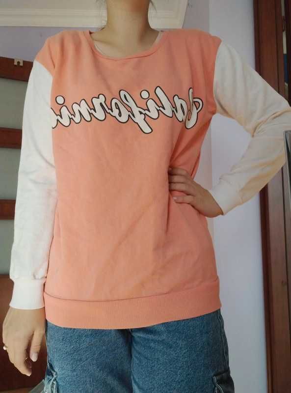 Bluza atmosphere kawaii różowa biała california rozmiar M