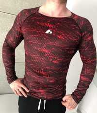 Koszulka RED tshirt termoaktywna Rashguard Crossfit Siłownia roz. L