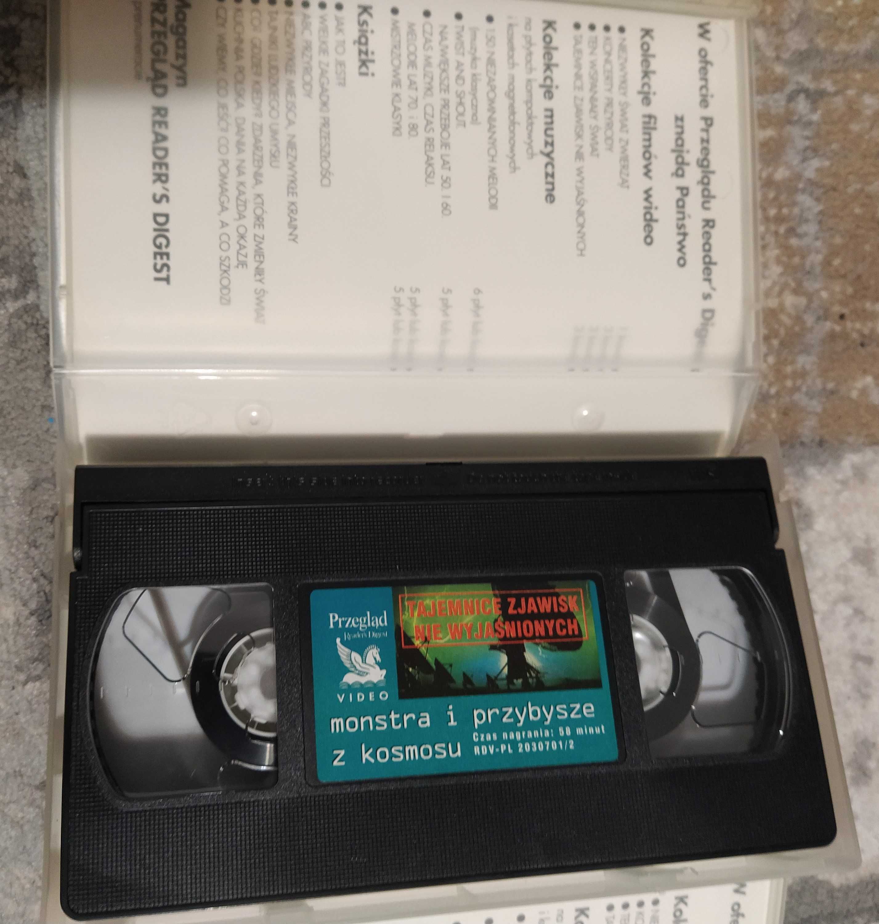 Tajemnice zjawisk niewyjaśnionych - 3 kasety VHS