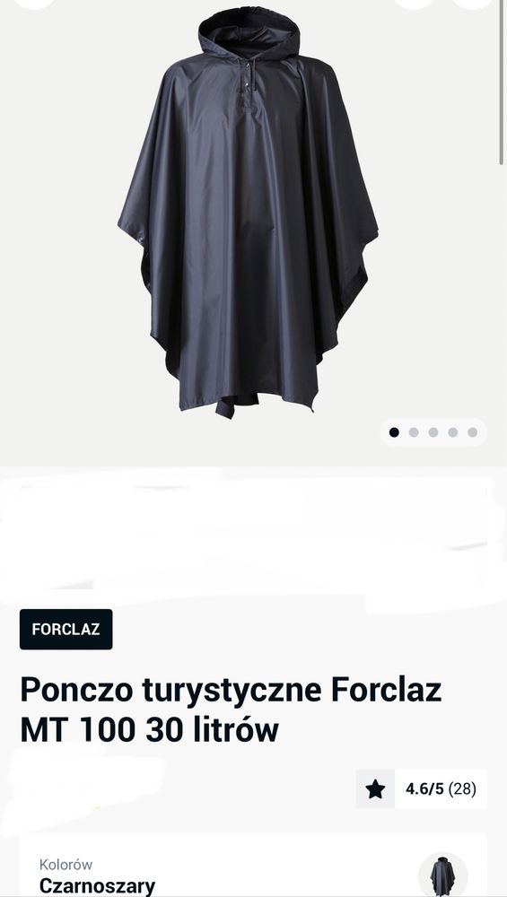 Poncza peleryna turystyczne wodoodporne Nowe