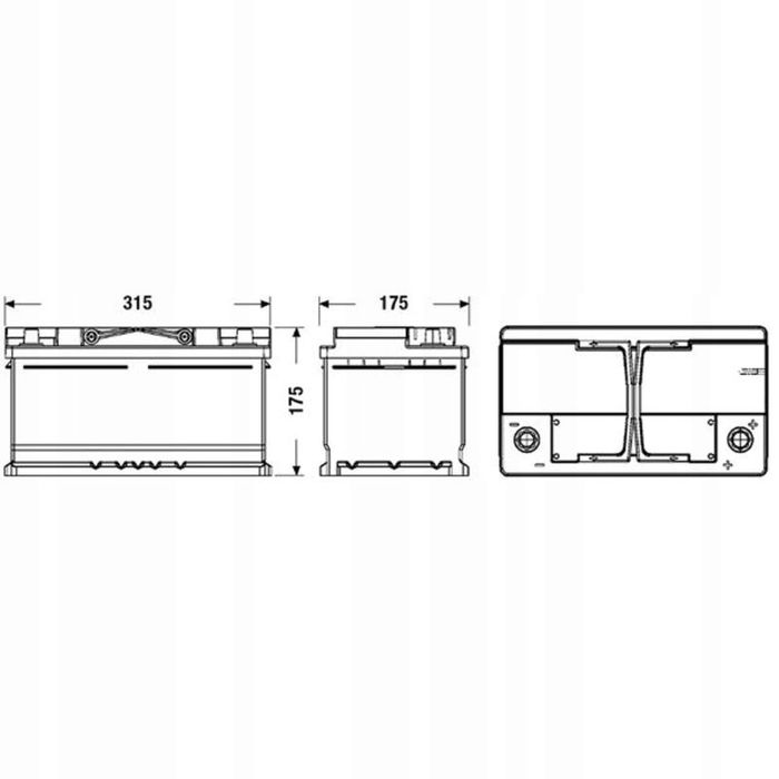 Akumulator Exide 12v 75Ah/730A Start&stop P+