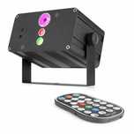 Laser Czerwony i Zielony Gobo Wzory kolory LED RGB Akumulator + Pilot