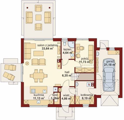 Sprzedam dom jednorodzinny w Olimpinie dz. 1138m2