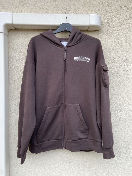 Bluza rozpinana Hoodrich brazowa zip drill drip merch opium vintage