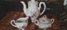 Bardzo stara porcelana Karolina antyk