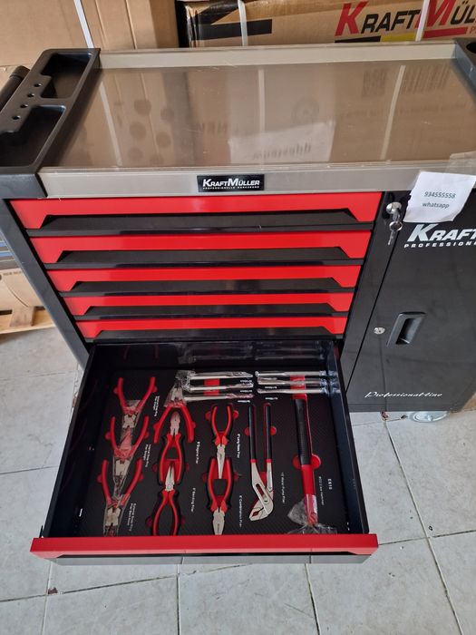 Pormação carrinho de Ferramentas XXXL 7 Gavetas completas novo