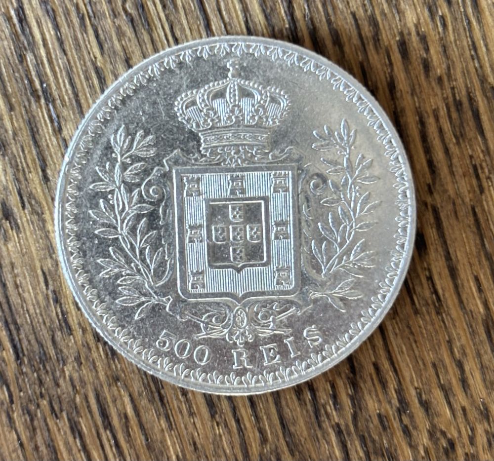Moeda 500 Reis 1906 D. Carlos I
