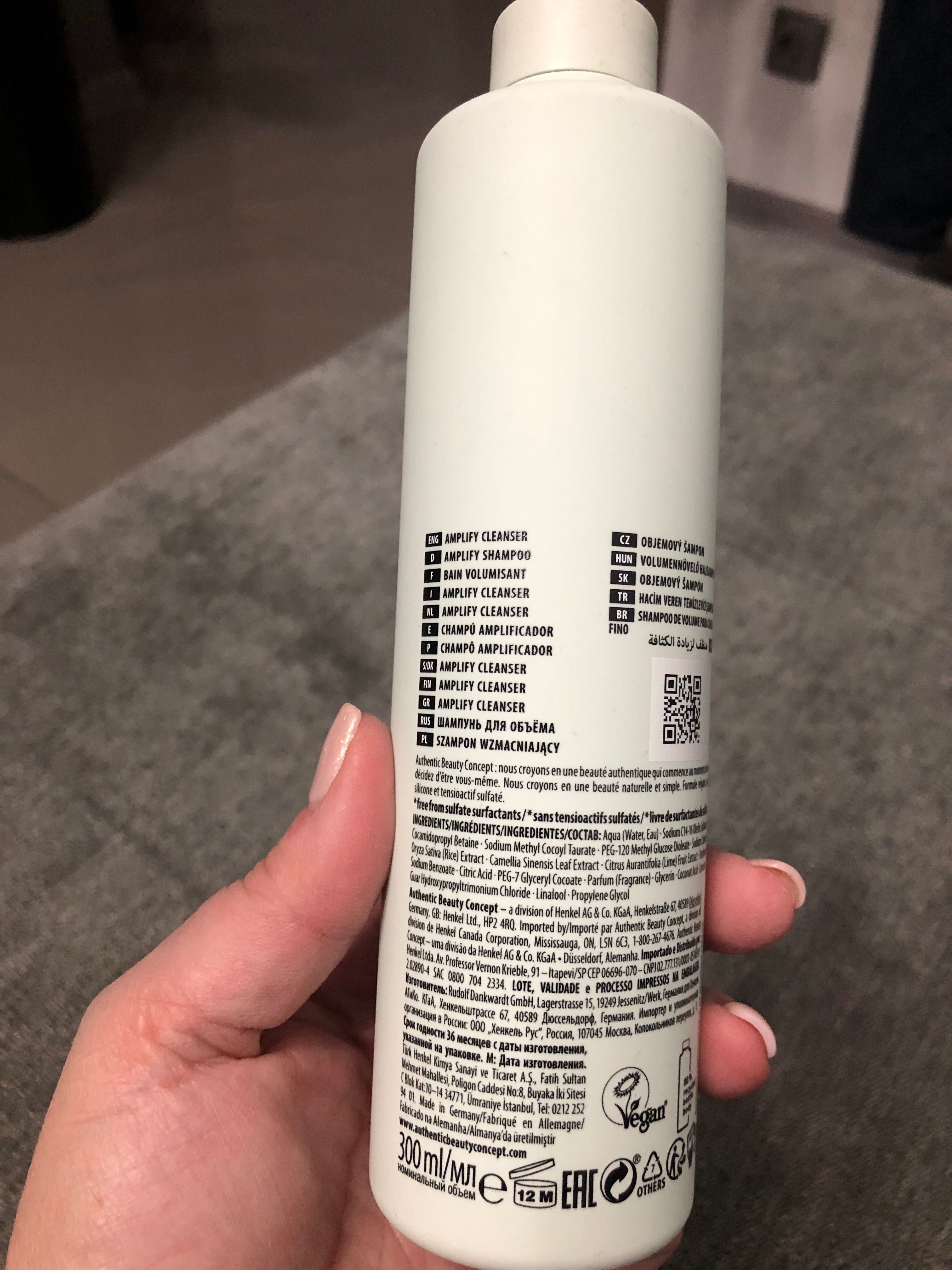 Authentic beauty concept deep cleansing shampoo wzmacniający