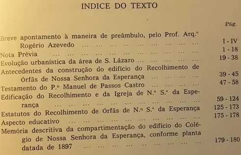 Recolhimento Órfãs nossa Senhora da Esperança - J. A. Pinto Ferreira