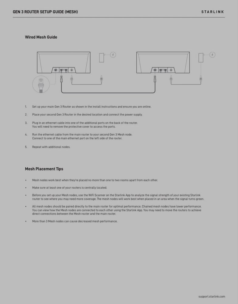 Starlink Router Mesh 3-cia generacja UTR-232