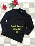 Fred Perry slim fit bluza koszula bawełniana M luksusowa