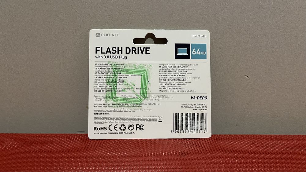 Pendrive 64GB Platinet V3-DEPO