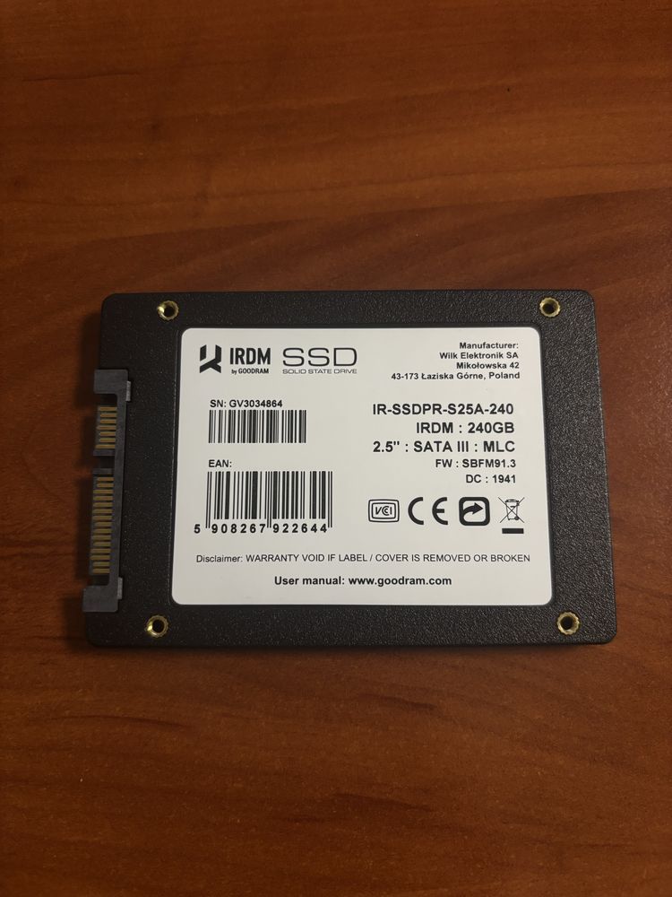 SSD диск Goodram IRDM 240GB 2.5" SATAIII MLC