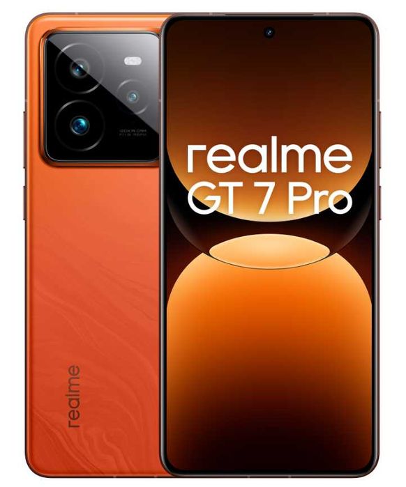NOWY Smartfon realme GT 7 Pro 12 GB / 512 GB 5G pomarańczowy WYSYŁKA