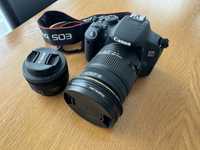 Canon EOS 700D lustrzanka + sigma 17-50 1:2.8 EX HSM + canon EF Lens