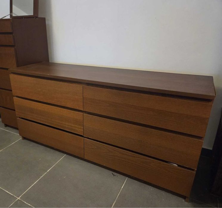 2 comodas Ikea MALM de 6 gavetas