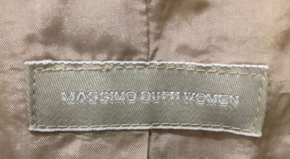 Gabardine Massimo Dutti, tamanho S, cor bege