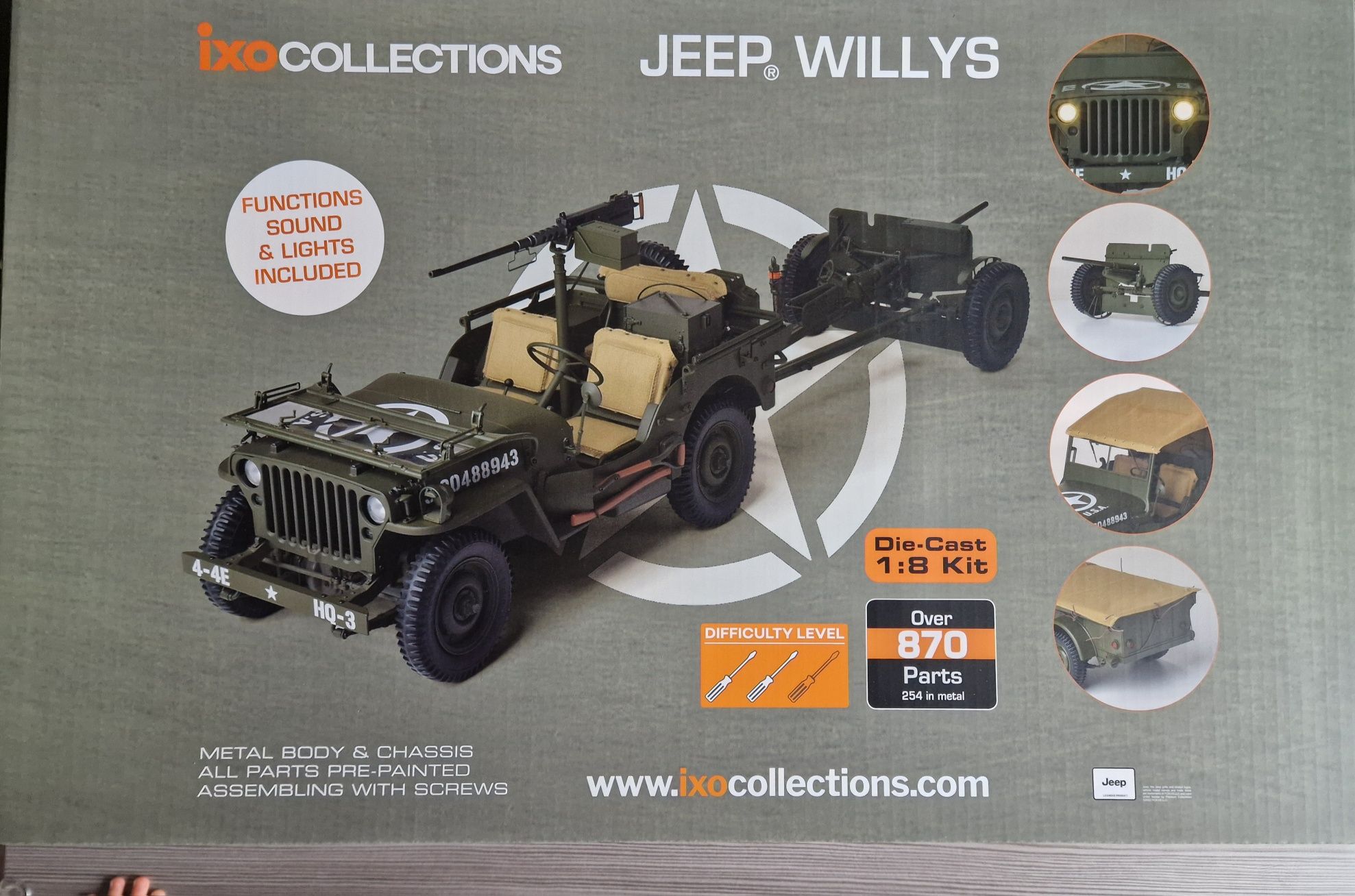 Jeep Willys w skali 1:8