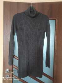 Golf sweter błyszczący tunika rozmiar 40/42 L/XL