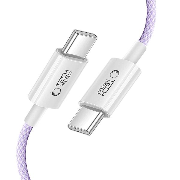 Kabel Tech-Protect Ultraboost Lite USB-C PD60W/3A 2m - fioletowy