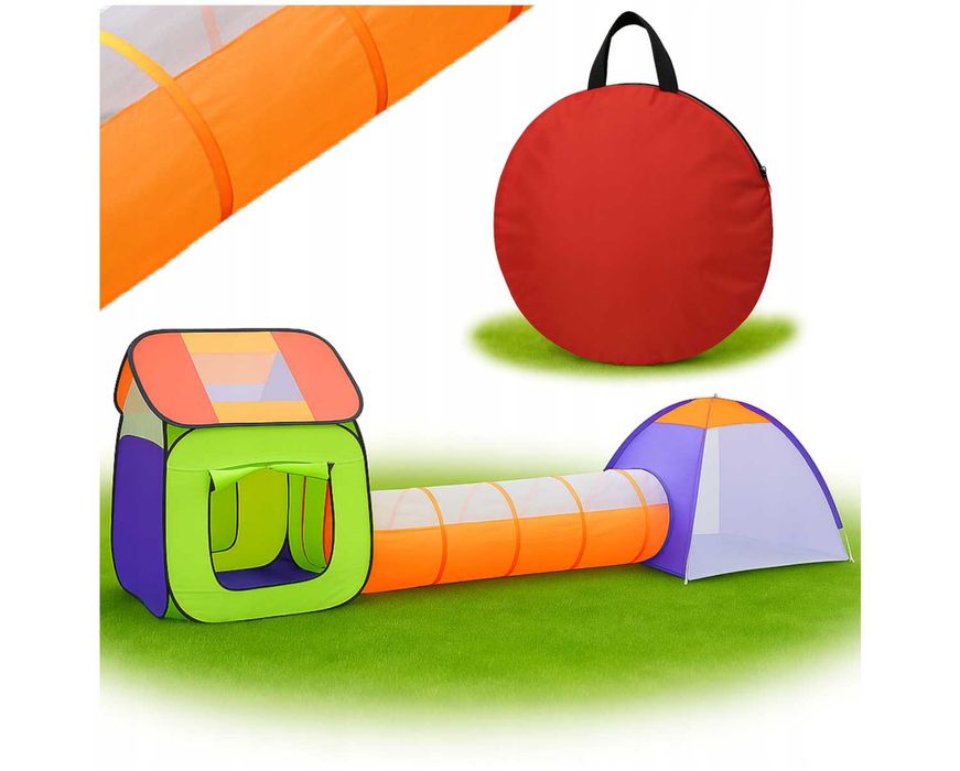 Namiot dla Dzieci Tunel do Domu Ogrodu Tipi Wigwam Ogrodowy 175cm