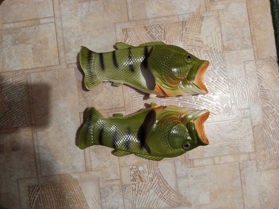 ШЛЕПАНЦЫ Резиновые РЫБА/КАРАСЬ -Обувь для пляжа, бассейна, душа