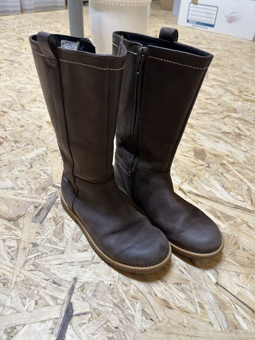 Skórzane kozaki Clarks dla dziewczynki, roz 30. Membrana Gore Tex