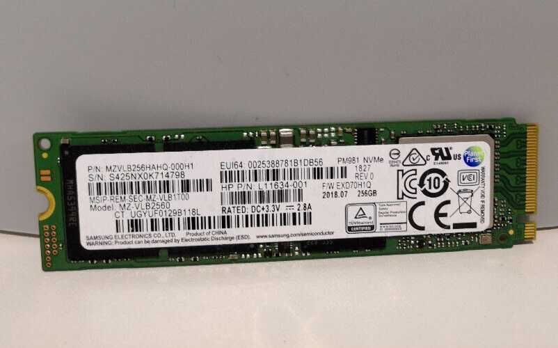 Disco SSD M.2 Samsung NVMe 256gb alta performance