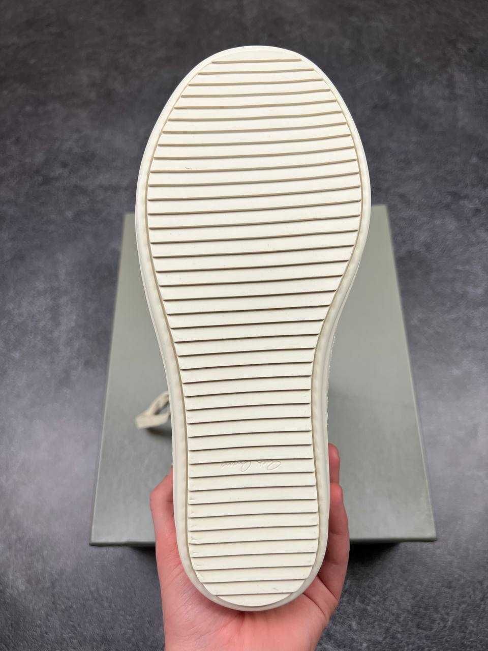 Rick Owens Hexagram Ramones Low Black White