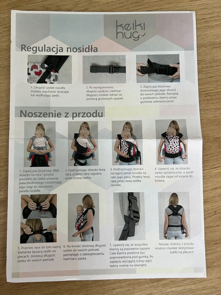 Nosidło ergonomiczne rosnące z dzieckiem ! Keiki Hug