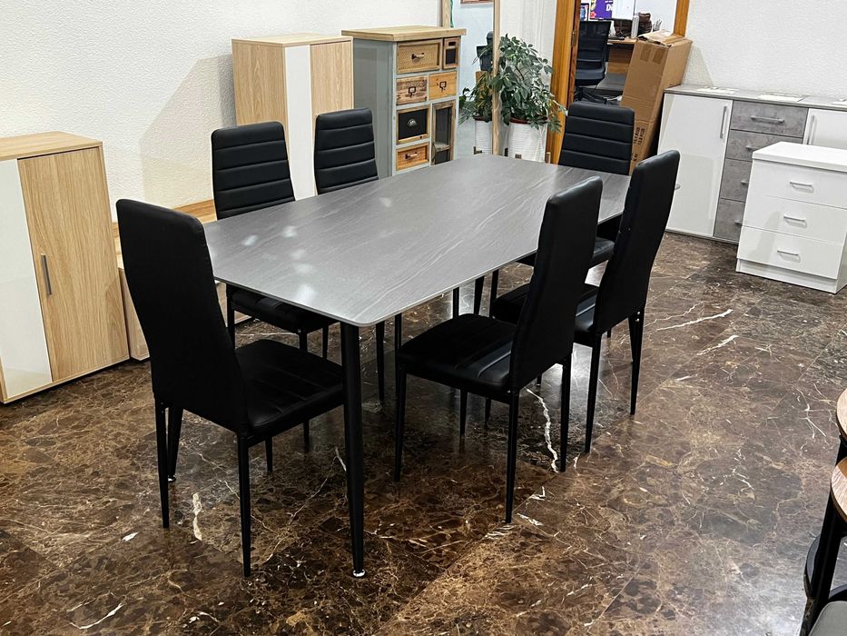Mesa de jantar nova com 6 cadeiras - entrega gratuita!