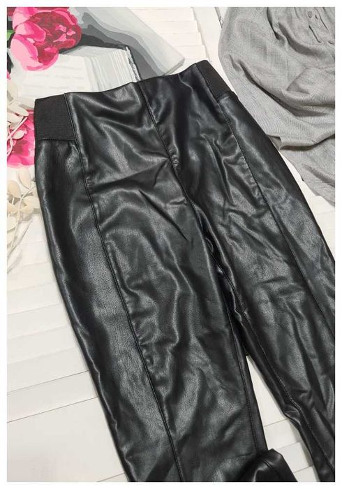 Джеггинсы повседневные искусственная кожа Papaya, р. XS/S