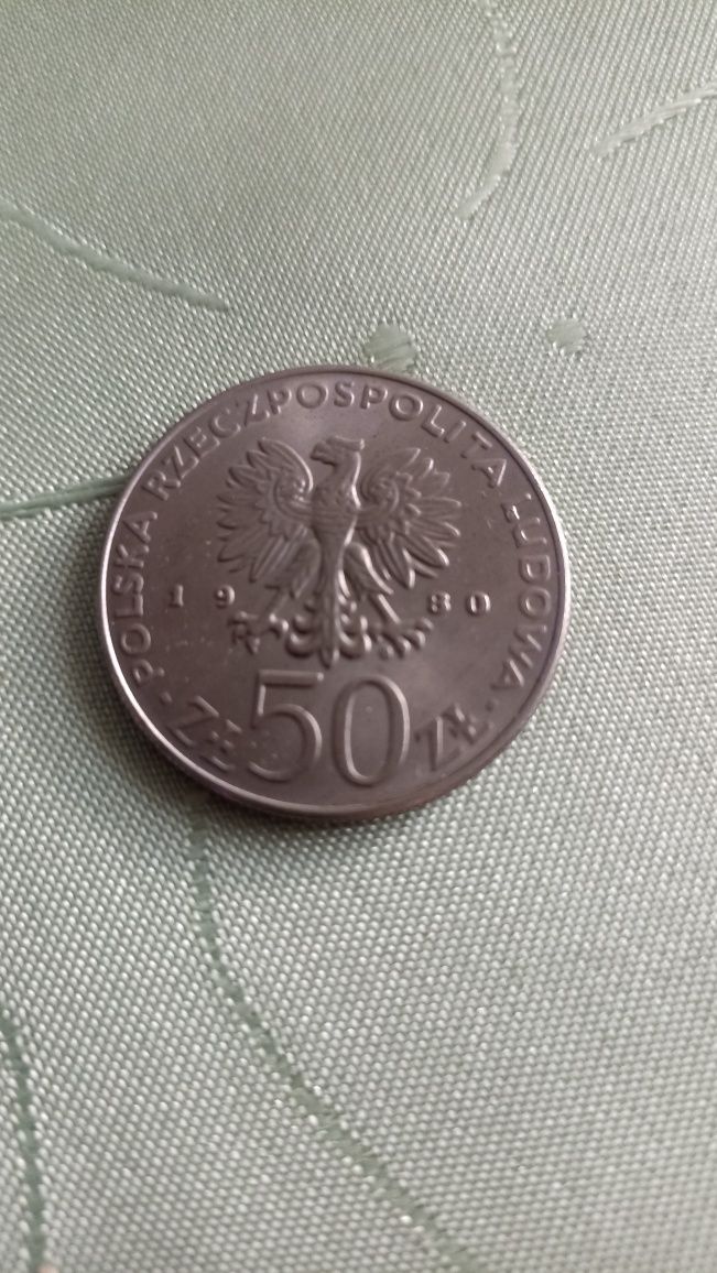 Moneta 50 zł Bolesław I Chrobry z 1980 r