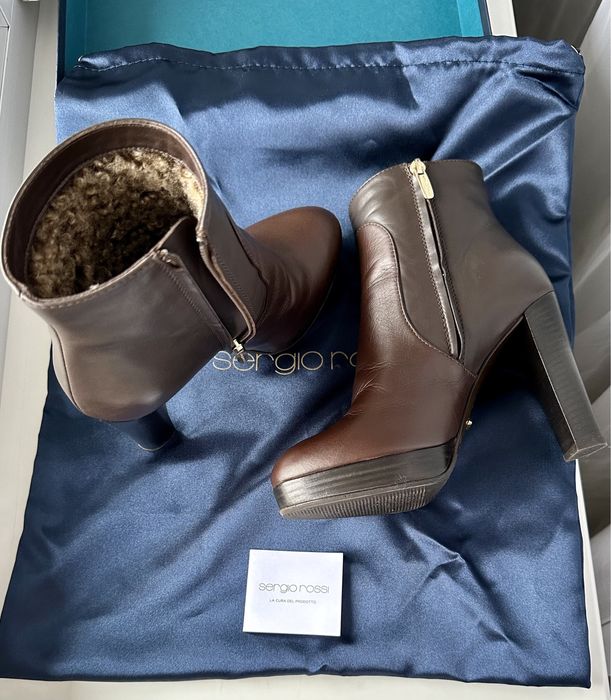Напівчоботи чоботи Sergio Rossi 35 р оригінал