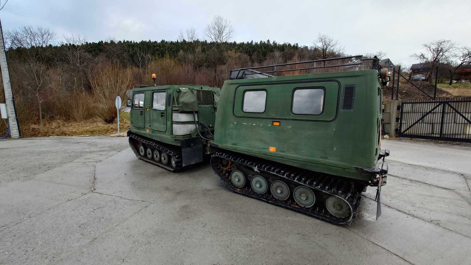 Hagglund BV206 Ratrak Amfibia Kolejka turystyczna kulig