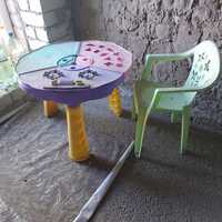 Стол и стул для кинетического песка