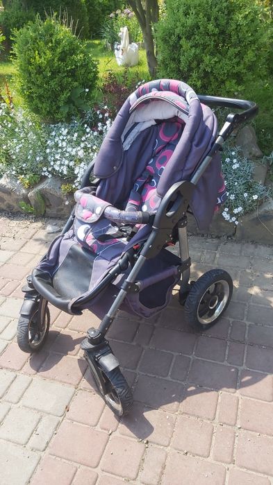 Wózek 3w1, spacerówka, gondola, nosidełko, składany zestaw